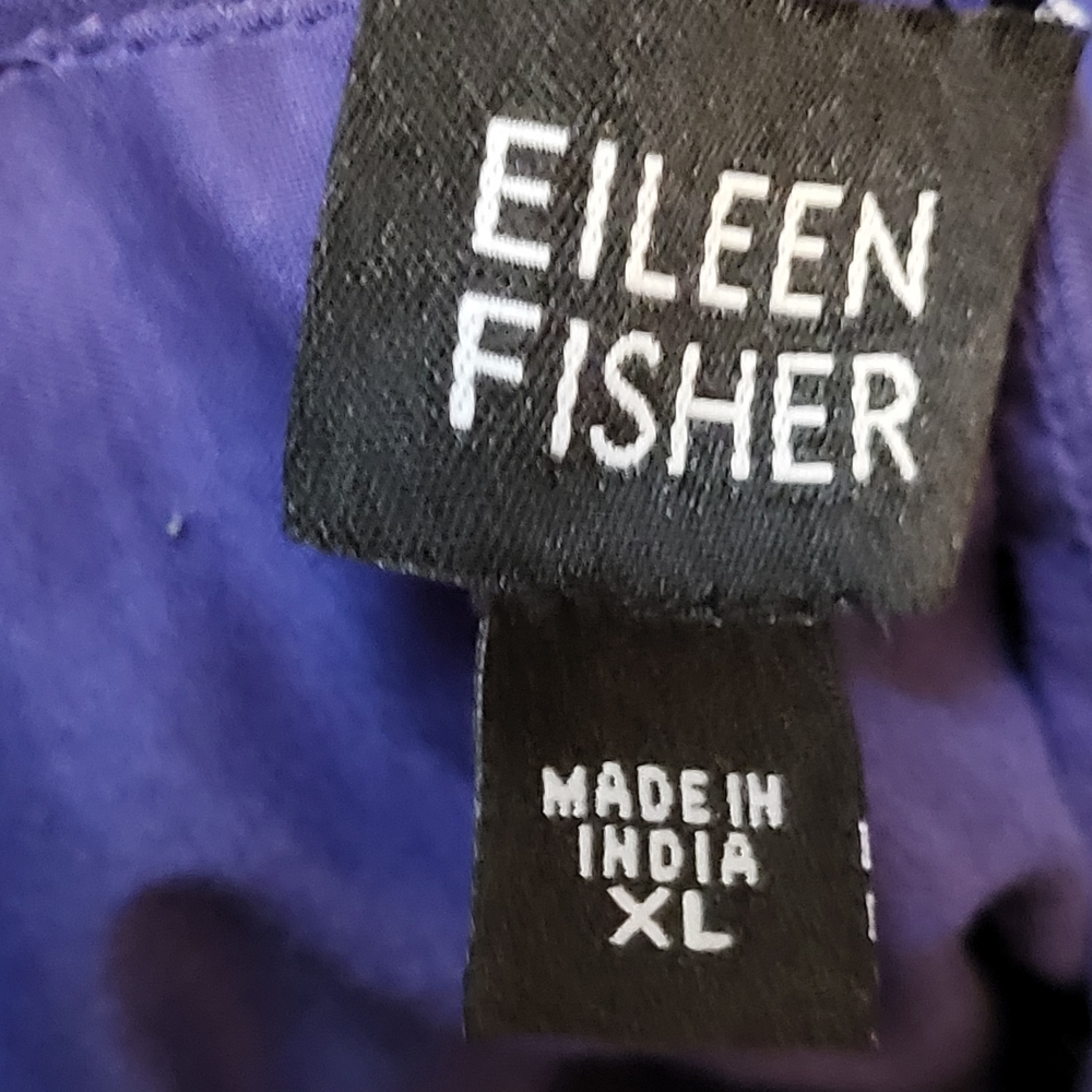 Eileen Fisher Women's Royal Blue A-Line Faux Wrap Skirt - Size XL - Picture 3 of 6